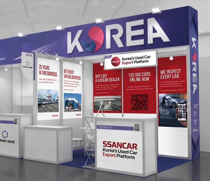 SSANCAR booth at the Korea Pavilion, Ptak Warsaw Expo - Hall C, stand D94A
