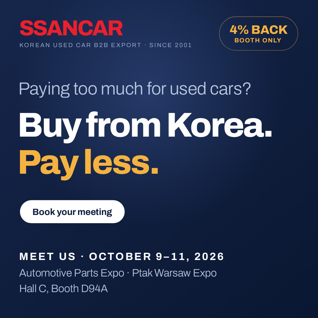 Meet SSANCAR at Ptak Warsaw Expo, Hall C, Booth D94A, Oct 9-11 2026